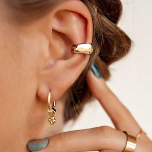 14k Gold Chunky Ear Cuff